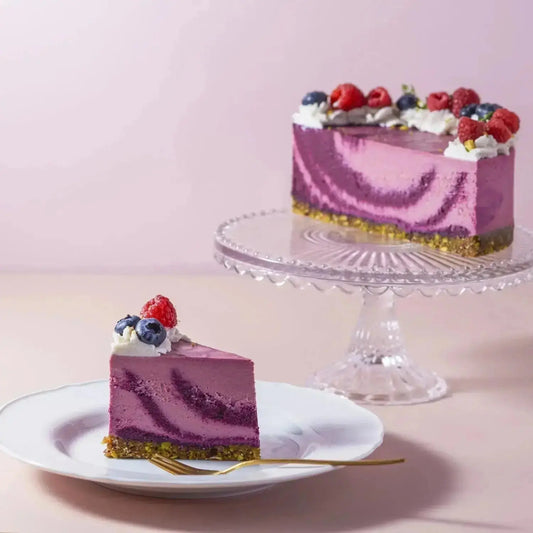 Take a BreakBlueberry raspberry RAW cake
